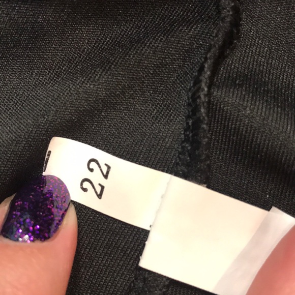 NWOT Black Leggings with Silver/Holographic Detail, Sz. S/M - Picture 8 of 10